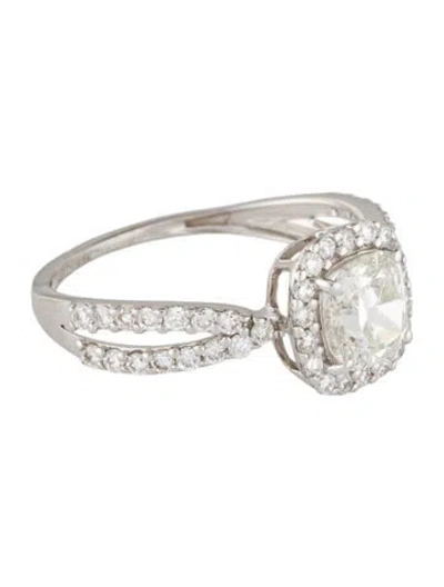 Pre-owned Engagement Ring 14k 1.57ctw Lab-grown Diamond Cocktail Ring In Multi