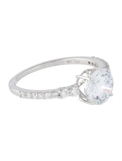 Pre-owned Engagement Ring 14k 1.76ctw Lab-grown Diamond  In Multi