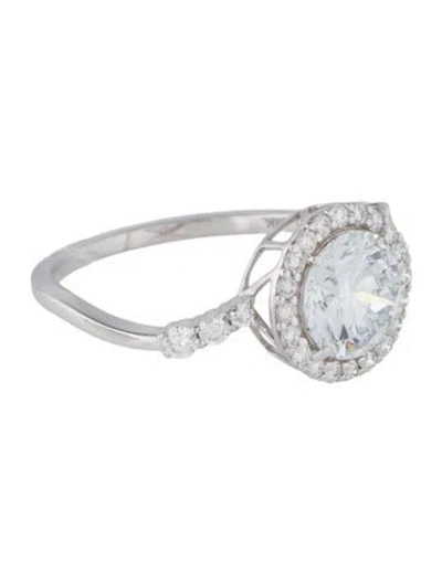 Pre-owned Engagement Ring 14k 1.89ctw Lab-grown  In Multi