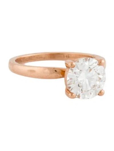 Pre-owned Engagement Ring 14k 1.92ctw Lab-grown Diamond  In Multi