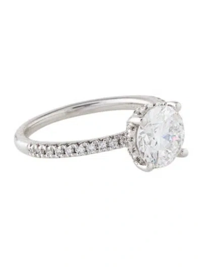 Pre-owned Engagement Ring 14k 2.00ct Lab-grown Diamond  In Multi