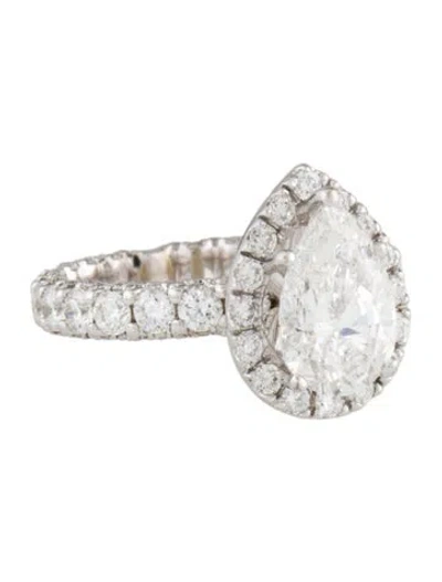 Pre-owned Engagement Ring 14k 2.04ct Lab-grown Diamond  In Multi