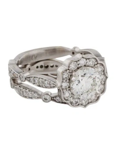 Pre-owned Engagement Ring 14k 2.27ctw Diamond Wedding Set In Multi