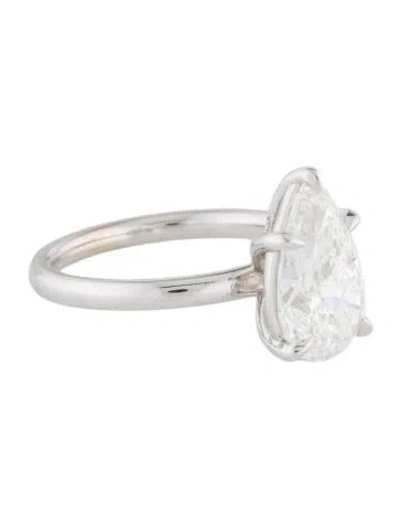 Pre-owned Engagement Ring 14k 3.01ct Lab-grown Diamond  In Multi