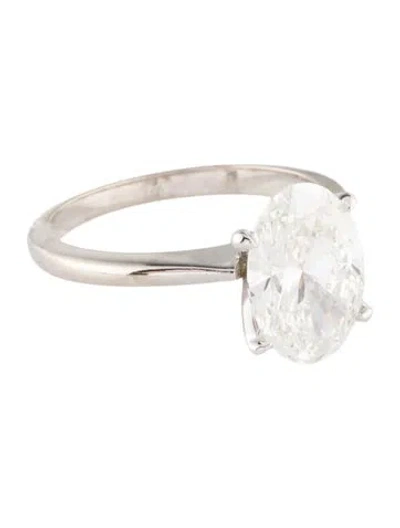 Pre-owned Engagement Ring 14k 3.03ctw Lab-grown Diamond  In Multi