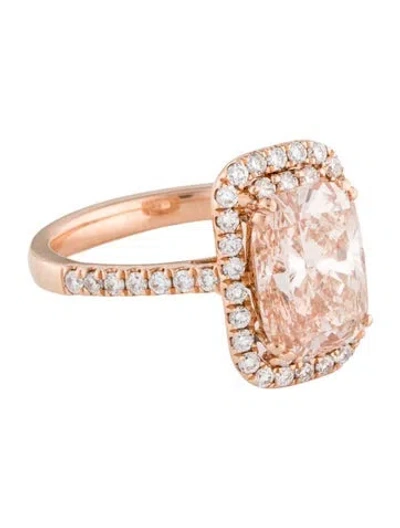 Pre-owned Engagement Ring 14k 3.25ct Lab-grown Diamond  In Multi