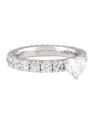 Pre-owned Engagement Ring 14k 3.50ctw Lab-grown Diamond Eternity  In Multi