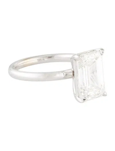 Pre-owned Engagement Ring 14k 4.01ct Lab-grown Diamond  In Multi