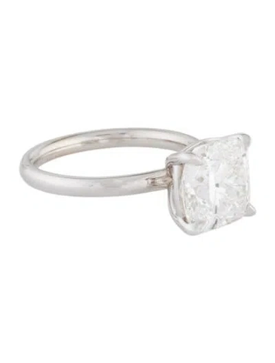 Pre-owned Engagement Ring 14k 4.02ct Lab-grown Diamond  In Multi