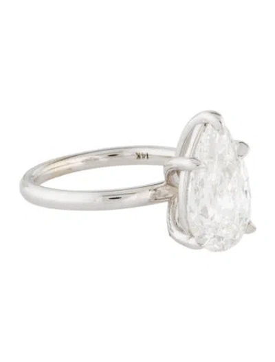 Pre-owned Engagement Ring 14k 4.03ct Lab-grown Diamond  In Multi