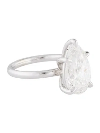 Pre-owned Engagement Ring 14k 5.00ct Lab-grown Diamond  In Multi