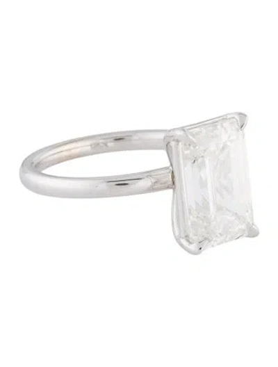 Pre-owned Engagement Ring 14k 5.00ct Lab-grown Diamond  In Multi