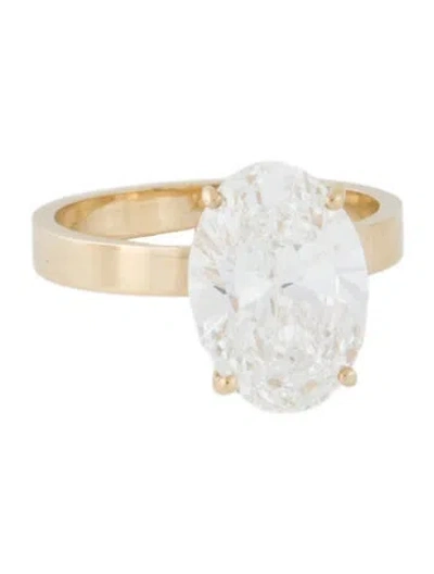 Pre-owned Engagement Ring 14k 5.01ct. Lab-grown Diamond  In Multi
