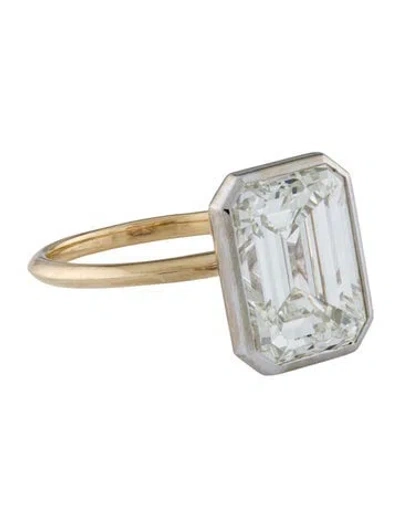 Pre-owned Engagement Ring 14k 7.01ct Lab-grown Diamond  In Multi