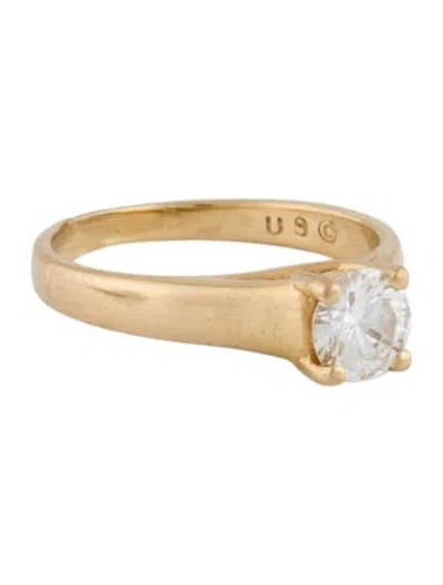 Pre-owned Engagement Ring 14k Diamond  In Multi