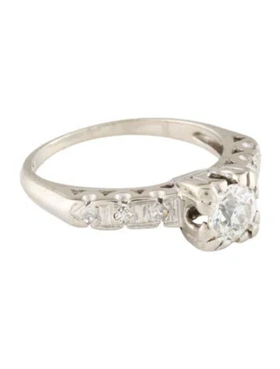 Pre-owned Engagement Ring 14k Diamond  In Multi
