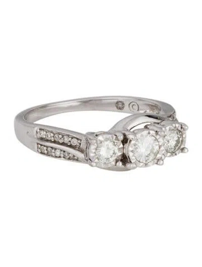 Pre-owned Engagement Ring 14k Diamond  In Multi