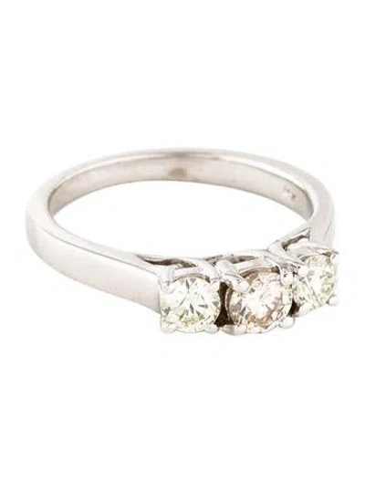 Pre-owned Engagement Ring 14k Diamond  In Multi