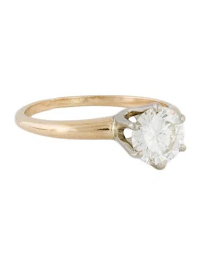 Pre-owned Engagement Ring 14k Diamond  In Multi