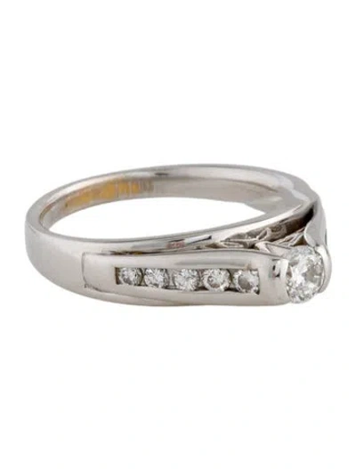 Pre-owned Engagement Ring 14k Diamond  In Multi