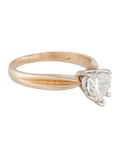 Pre-owned Engagement Ring 14k Diamond  In Multi