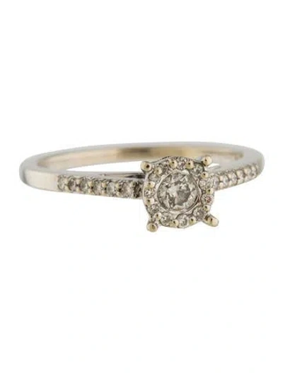 Pre-owned Engagement Ring 14k Diamond  In Multi