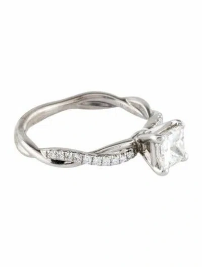 Pre-owned Engagement Ring 14k Diamond  In Multi