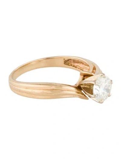 Pre-owned Engagement Ring 14k Diamond  In Multi