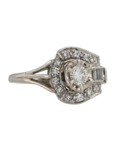 Pre-owned Engagement Ring 14k Diamond  In Multi