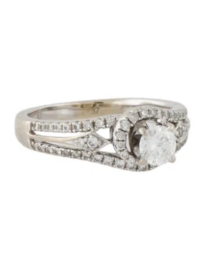 Pre-owned Engagement Ring 14k Diamond  In Multi