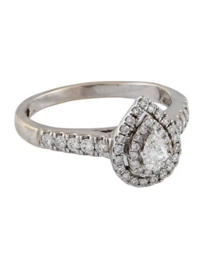 Pre-owned Engagement Ring 14k Diamond  In Multi