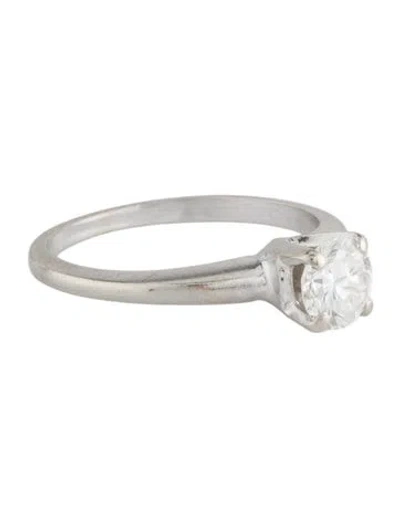 Pre-owned Engagement Ring 14k Diamond Solitaire  In Multi