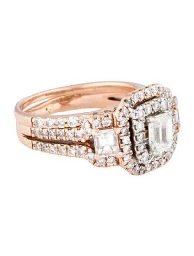 Pre-owned Engagement Ring 14k Diamond Wedding Set In Multi