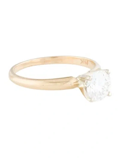 Pre-owned Engagement Ring 14k Lab-grown Diamond  In Multi
