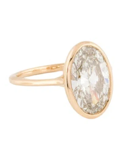 Pre-owned Engagement Ring 14k Lab-grown Diamond  In Multi