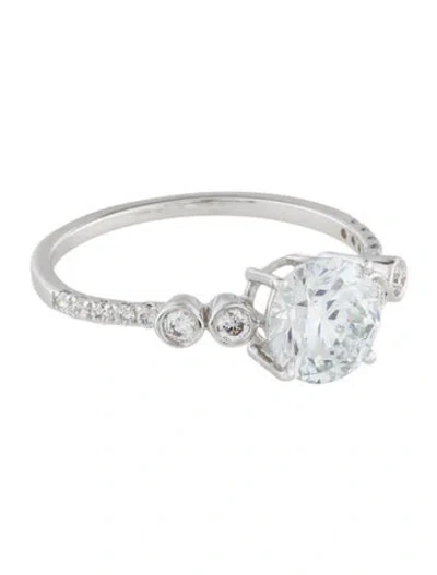 Pre-owned Engagement Ring 1.51ct Lab-grown Diamond In Multi