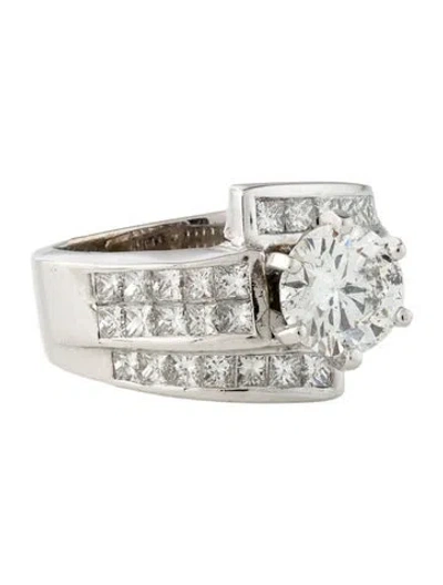 Pre-owned Engagement Ring 1.54ct Diamond  In Multi