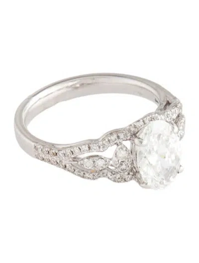 Pre-owned Engagement Ring 1.54ct Lab-grown Diamond  In Multi