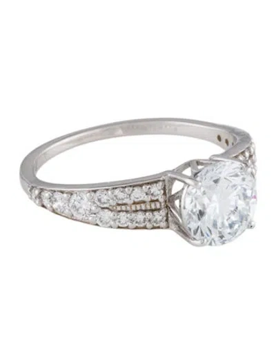 Pre-owned Engagement Ring 1.55ct Lab-grown Diamond In Multi