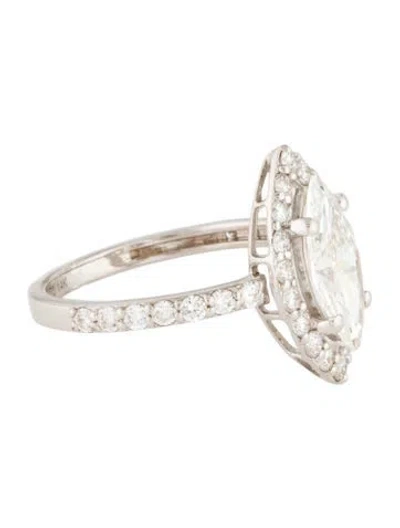 Pre-owned Engagement Ring 1.56ct Lab-grown Diamond  In Multi