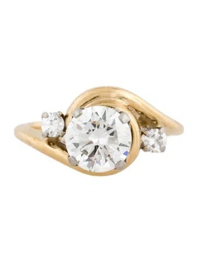 Pre-owned Engagement Ring 1.59ct Diamond  In Multi