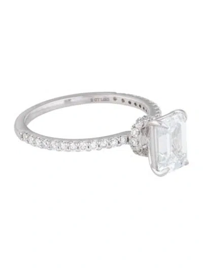 Pre-owned Engagement Ring 1.59ct Lab-grown Diamond  In Multi