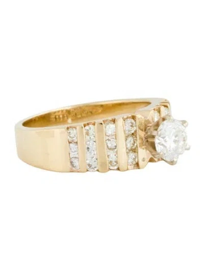 Pre-owned Engagement Ring 1.59ctw Diamond  In Multi