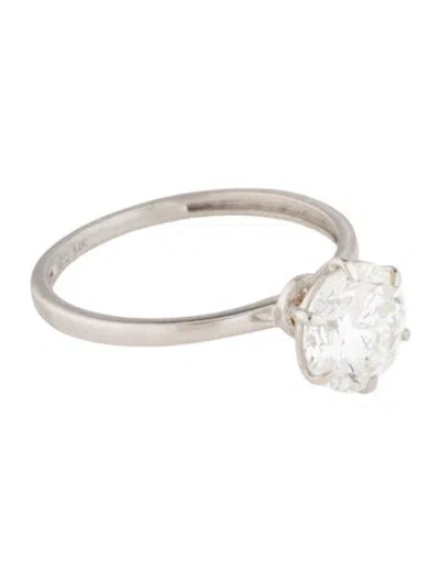 Pre-owned Engagement Ring 1.59ctw Lab-grown Diamond  In Multi