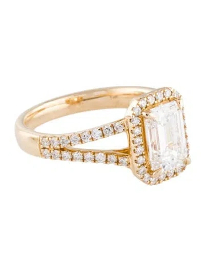 Pre-owned Engagement Ring 1.61ct Lab-grown Diamond  In Multi