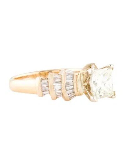 Pre-owned Engagement Ring 1.63ctw Diamond  In Multi
