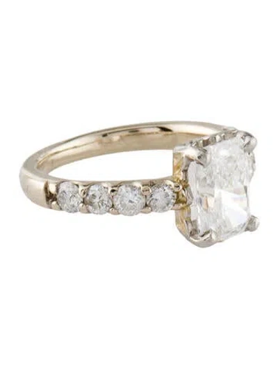 Pre-owned Engagement Ring 1.64ct Lab-grown Diamond  In Multi