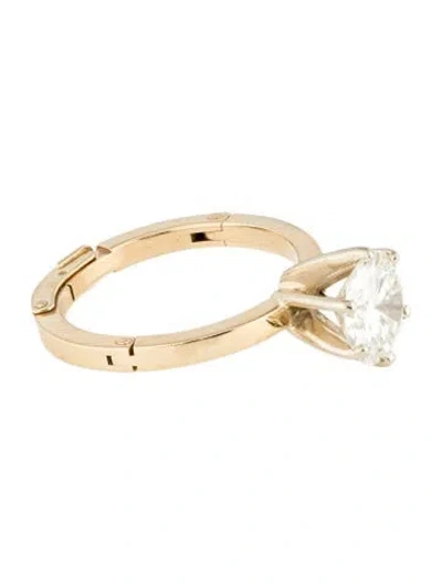 Pre-owned Engagement Ring 1.67ct Diamond  In Multi