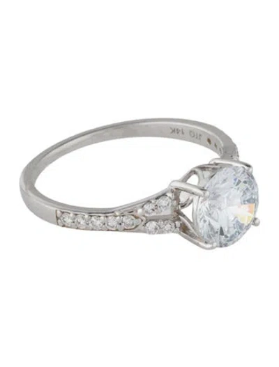 Pre-owned Engagement Ring 1.68ctw Lab-grown Diamond  In Multi