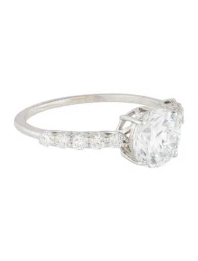 Pre-owned Engagement Ring 1.70ct Lab-grown Diamond In Multi
